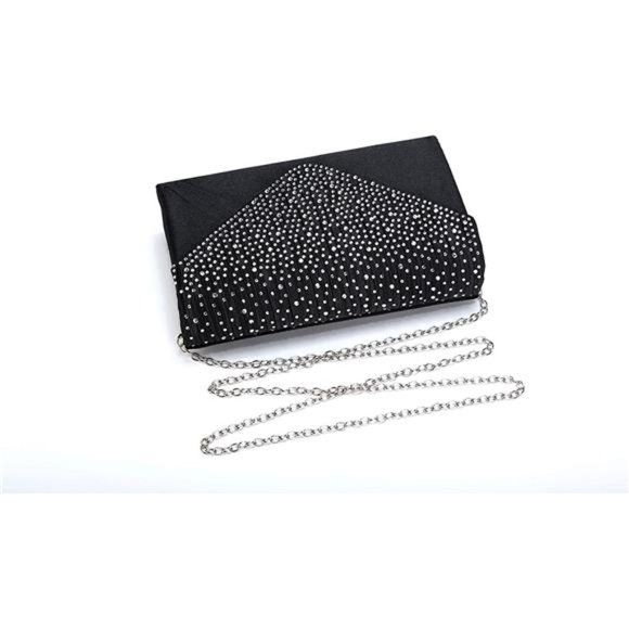 Envelope Evening Clutch Crossbody Bags Classic Wedding Party Shoulder Bag Womens - Picture 5 of 6